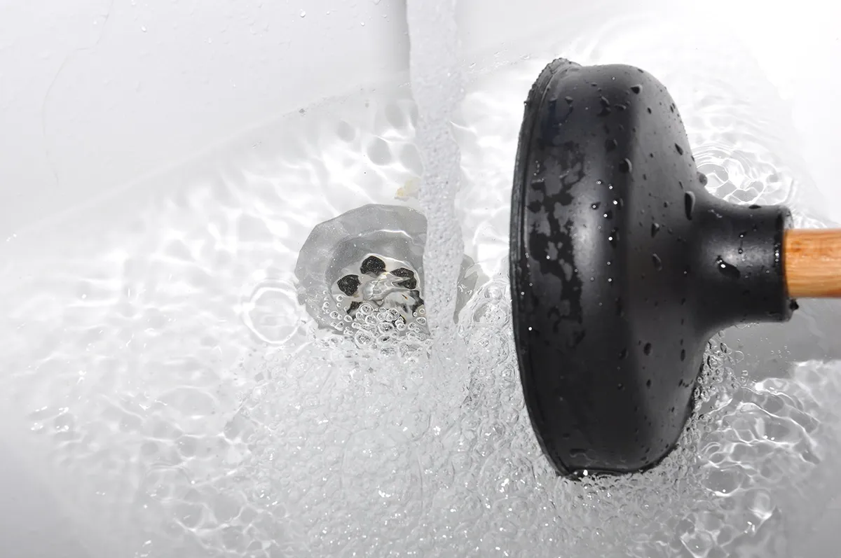 clogged shower drain